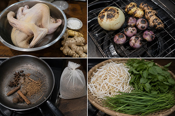 các bước thực hiện phở gà miền nam