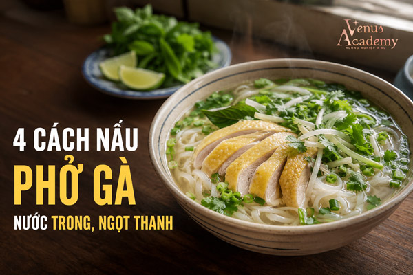 Cách Nấu Phở Gà Nước Trong