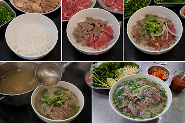 hoàn thành tô phở bò