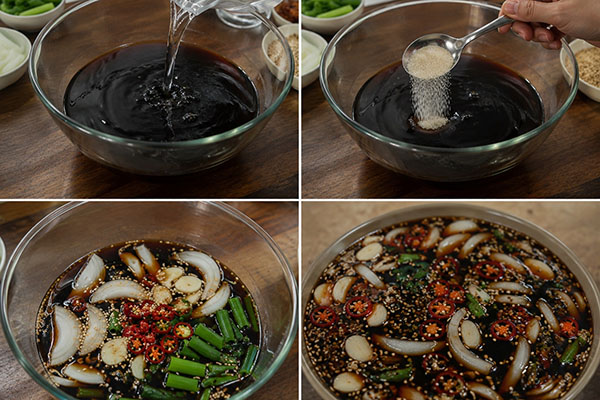 pha nước tương ngâm trứng