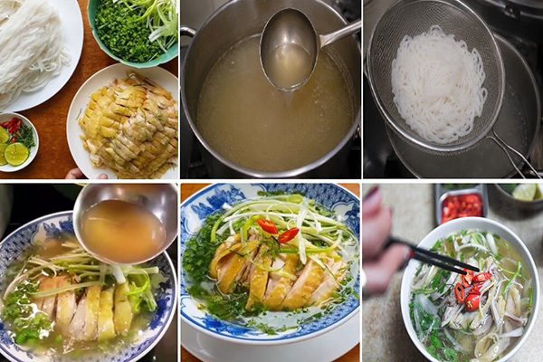 phở gà hà nội thơm ngon