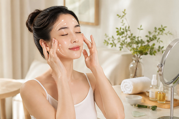 cách chống lão hóa da tại nhà với bài tập massage mặt