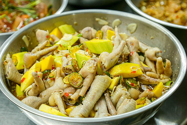 chân gà sả tắc