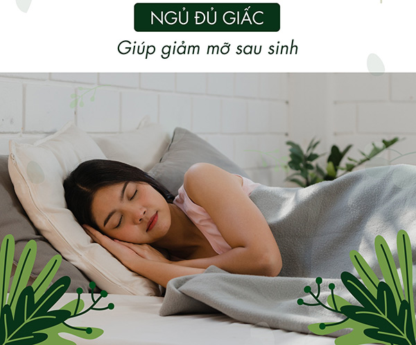 ngủ đủ giấc và massage bụng đúng cách