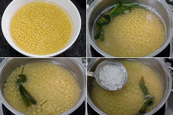 các bước nấu đậu xanh
