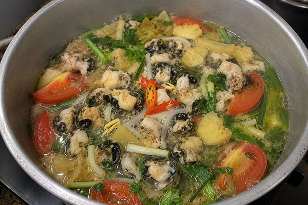 canh chua ốc bươu