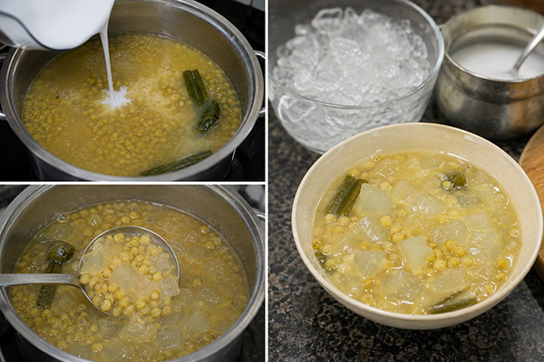 hoàn thiện món chè